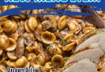 French Onion Pasta & Roast Chicken